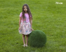 Топиари Шар в виде куста туи, 70 см - газон Eco