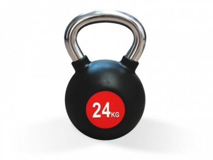 Гиря 24 кг с хромированной ручкой, фото 1