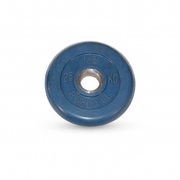 Диск обрезиненный Barbell d 51 мм цветной 2,5 кг