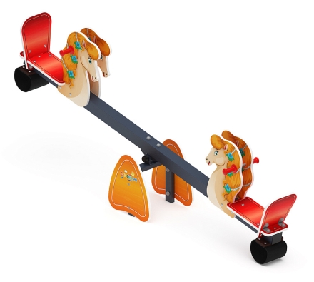 Качалка балансир со спинкой Лошадка - ИО 21.М.01.02-П, фото 3