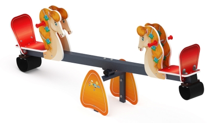 Качалка балансир со спинкой Лошадка - ИО 21.М.01.02-П, фото 2