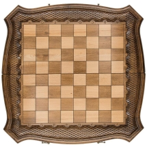 Шахматы + Нарды резные "Роял 2" 60, Ohanyan Шахматы + Нарды резные "Роял 2" 60, Ohanyan