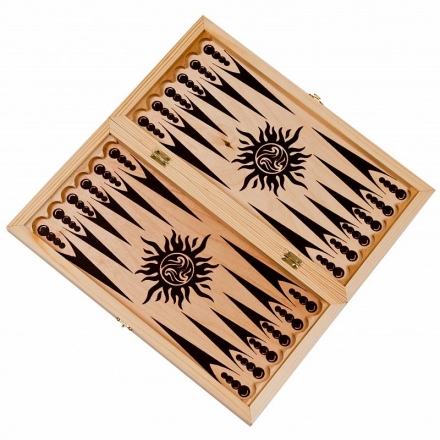 Нарды + Шашки &quot;Владимирские&quot; малые (Россия, дерево, 40х20х4 см), фото 1