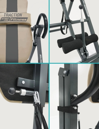 Инверсионный стол TRACTION бежево-серый с подушкой, фото 10