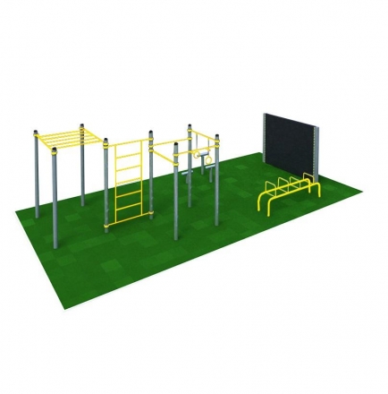 Площадка для воркаута. Уровень - двор. 50 кв.м. W-1.7.7 , фото 1