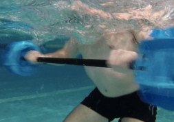 Акваштанга Hydrorevolution Aquastrength Barbell HR\ASBBB-CP\00-00-00 среднее сопротивление, 90 см, синий 1, фото 4