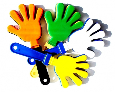 Ладошка-трещотка для болельщиков Н-28см, фото 1