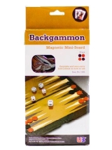 Нарды &quot;Дорожные&quot; (Китай, пластик, магнит, 17х10х0,6см)