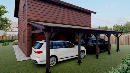 Навес для машин ОТТО Премиум комплектация, фото 2