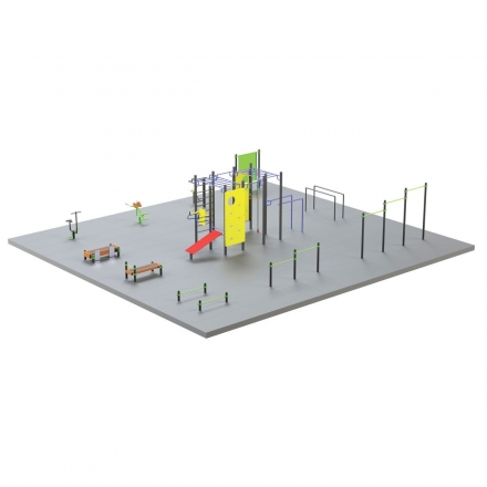 S-1009 Спортивная площадка 210 кв.м Zavodsporta, фото 1