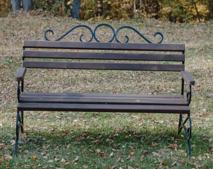Скамейка TORUDA кованая «Ажур» 2 м, фото 1
