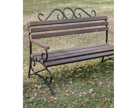 Скамейка TORUDA кованая «Ажур» 2 м, фото 2