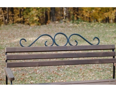 Скамейка TORUDA кованая «Ажур» 2 м, фото 3