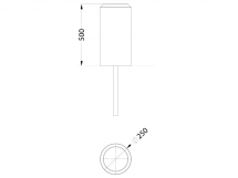 РМФ 1.04 Столбик Н=500 РМФ 1.04 Столбик Н=500