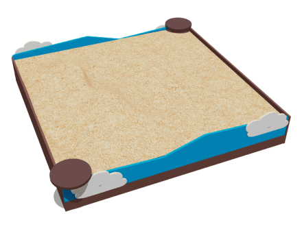 Песочница ВСТ 1153 для детской площадки, фото 1