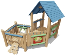 Игровой комплекс Эко 070002 для детской площадки Игровой комплекс Эко 070002 для детской площадки