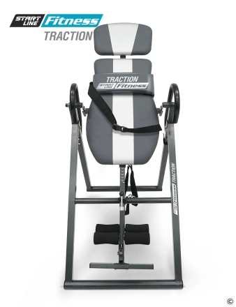 Инверсионный стол TRACTION серо-серебристый с подушкой, фото 3