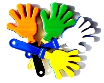 Ладошка-трещотка для болельщиков Н-36см Ладошка-трещотка для болельщиков Н-36см