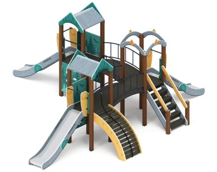 Детская игровая площадка Городок (Тайга) горка Н 1200 ДИК 2.01.3.03-33, фото 3