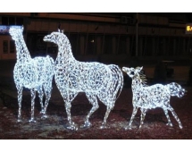 Световая композиция Семья лошадей lk006 Световая композиция Семья лошадей lk006