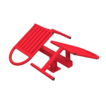 Уличный тренажер "Скамья для пресса двойная"