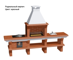 Печь Аристократ 7142 Радиальный кирпич красный, фото 8