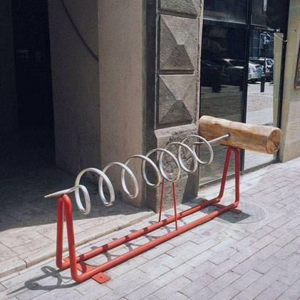 Велопарковка декоративная Штопор, фото 1