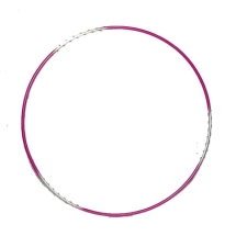 Обруч гимнастический стальной d-900мм 770гр массажный с 3-мя пружинками Обруч гимнастический стальной d-900мм 770гр массажный с 3-мя пружинками