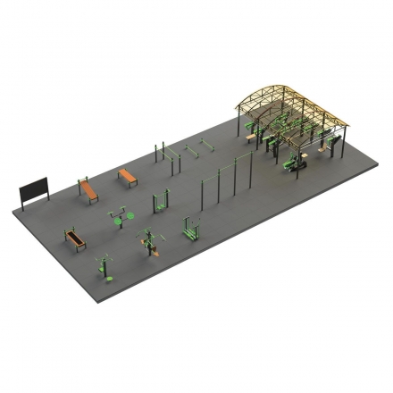 S-1010 Спортивная площадка 220 кв.м Zavodsporta, фото 1