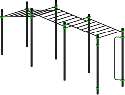 Воркаут ЛОВ 89 зеленый ВТ 101.11-02, фото 3