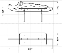 МФ 1.33 Лавочка Крокодил МФ 1.33 Лавочка Крокодил