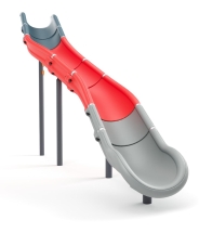 Пластиковая горка L3,8 H2,4 из 7-ми сегментов для детской площадки Пластиковая горка L3,8 H2,4 из 7-ми сегментов для детской площадки