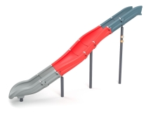 Пластиковая горка L3,8 H2,4 из 7-ми сегментов для детской площадки Пластиковая горка L3,8 H2,4 из 7-ми сегментов для детской площадки