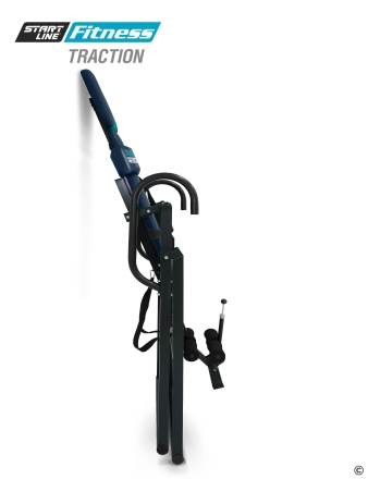 Инверсионный стол TRACTION сине-бирюзовый с подушкой, фото 7