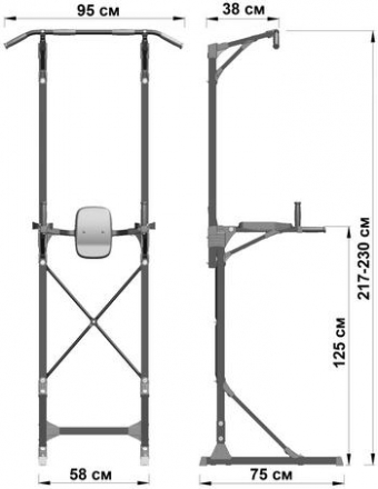 Стойка &quot;турник+брусья&quot; Leco Starter, фото 2