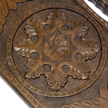 Нарды резные "Армянский узор 4" с ручкой 60, Haleyan Нарды резные "Армянский узор 4" с ручкой 60, Haleyan