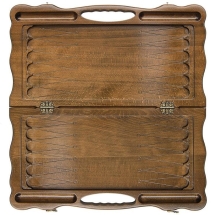 Нарды резные "Армянский узор 4" с ручкой 60, Haleyan Нарды резные "Армянский узор 4" с ручкой 60, Haleyan