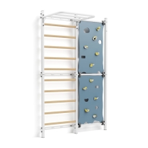 Шведская стенка со скалодромом Rock-s белая Шведская стенка со скалодромом Rock-s белая