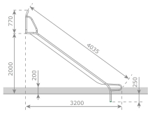 Скат KBT Stur-500 L4,0 H1,8-2,0 из нержавеющей стали для игровых площадок Скат KBT Stur-500 L4,0 H1,8-2,0 из нержавеющей стали для игровых площадок