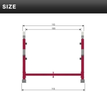 Скамья со стойками под штангу DFC DZ005FB