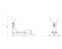 Уличный тренажер Эллиптический FO-04.06 Уличный тренажер Эллиптический FO-04.06