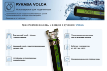 Рукав для воды напорный VOLGA 10 Бар, 100 мм, 30 м TITAN LOCK TL100VG_30
