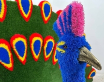 Топиари павлин Веерный - газон Eco Топиари павлин Веерный - газон Eco