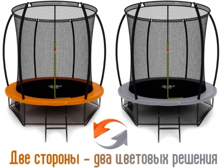 БАТУТ ТРИУМФ НОРД ПРЕМИАЛЬНЫЙ СЕРЫЙ/ОРАНЖЕВЫЙ 244см, фото 5
