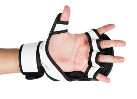 (UFC Перчатки MMA для спарринга 8 унций белые S/M), фото 2