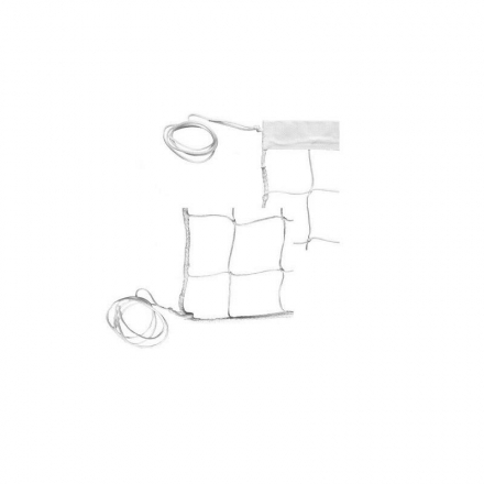 Сетка волейбольная Ø- 1,8мм, белая, обшитая капроном с 1-й стороны, фото 1