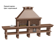 Печь Аристократ 736 Радиальный кирпич красный