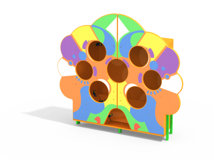 ДОУ 4.02 Стенка для бросков мяча граффити, фото 1