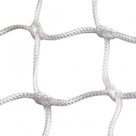 Сетка хоккейная, нить 6 мм из прочного полипропилена (ПП), яч. 45 мм., шир. 1.85 м, белый, фото 1