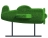Топиари Самолет, L=150см - газон Eco